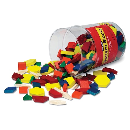 Learning Resources Pattern Blocks Wooden, 1cm, PK250 0334